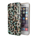 Mixed Brown Watercolor Dots iPhone 6/6s or 6/6s Plus 2-Piece Hybrid INK-Fuzed Case