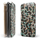Mixed Brown Watercolor Dots iPhone 6/6s or 6/6s Plus 2-Piece Hybrid INK-Fuzed Case