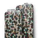 Mixed Brown Watercolor Dots iPhone 6/6s or 6/6s Plus 2-Piece Hybrid INK-Fuzed Case
