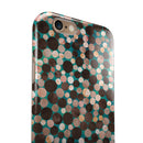 Mixed Brown Watercolor Dots iPhone 6/6s or 6/6s Plus 2-Piece Hybrid INK-Fuzed Case