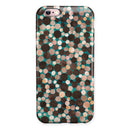 Mixed Brown Watercolor Dots iPhone 6/6s or 6/6s Plus 2-Piece Hybrid INK-Fuzed Case
