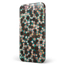 Mixed Brown Watercolor Dots iPhone 6/6s or 6/6s Plus 2-Piece Hybrid INK-Fuzed Case