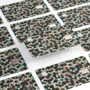 Mixed Brown Watercolor Dots - Premium Protective Decal Skin-Kit for the Apple Credit Card