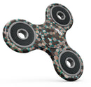 Mixed Brown Watercolor Dots Full-Body Fidget Spinner Skin-Kit