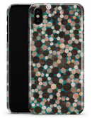 Mixed Brown Watercolor Dots - iPhone X Clipit Case