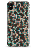 Mixed Brown Watercolor Dots - iPhone X Clipit Case