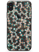 Mixed Brown Watercolor Dots - iPhone X Skin-Kit