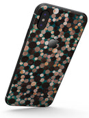 Mixed Brown Watercolor Dots - iPhone X Skin-Kit