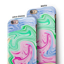 Mixed ColorOil iPhone 6/6s or 6/6s Plus 2-Piece Hybrid INK-Fuzed Case