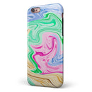 Mixed ColorOil iPhone 6/6s or 6/6s Plus 2-Piece Hybrid INK-Fuzed Case