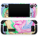 Mixed ColorOil // Vinyl Skin Wrap for Steam Deck OLED & Steam Deck (LCD) — Soft Matte or Ultra Gloss