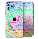 Mixed ColorOil - Vinyl Skin Wrap for iPhone 17 Pro Max, 17 Pro, 17 Air, 17, 16 & All Models — Soft Matte or Ultra Gloss