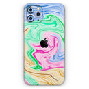 Mixed ColorOil - Vinyl Skin Wrap for iPhone 17 Pro Max, 17 Pro, 17 Air, 17, 16 & All Models — Soft Matte or Ultra Gloss