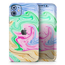 Mixed ColorOil - Vinyl Skin Wrap for iPhone 17 Pro Max, 17 Pro, 17 Air, 17, 16 & All Models — Soft Matte or Ultra Gloss