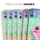Mixed ColorOil - Vinyl Skin Wrap for iPhone 17 Pro Max, 17 Pro, 17 Air, 17, 16 & All Models — Soft Matte or Ultra Gloss