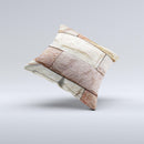 Mixed Color Stone Wall V3 ink-Fuzed Decorative Throw Pillow