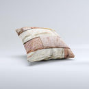 Mixed Color Stone Wall V3 ink-Fuzed Decorative Throw Pillow
