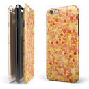 Mixed Fiery Watercolor Dots iPhone 6/6s or 6/6s Plus 2-Piece Hybrid INK-Fuzed Case