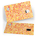 Mixed Fiery Watercolor Dots - Premium Protective Decal Skin-Kit for the Apple Credit Card