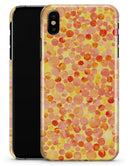 Mixed Fiery Watercolor Dots - iPhone X Clipit Case