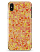 Mixed Fiery Watercolor Dots - iPhone X Clipit Case