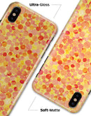 Mixed Fiery Watercolor Dots - iPhone X Clipit Case