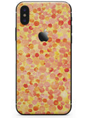 Mixed Fiery Watercolor Dots - iPhone X Skin-Kit