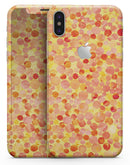 Mixed Fiery Watercolor Dots - iPhone X Skin-Kit