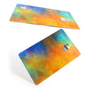 Mixed Orange 4 Absorbed Watercolor Texture - Premium Protective Decal Skin-Kit for the Apple Credit Card