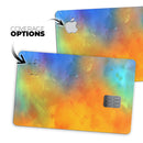 Mixed Orange 4 Absorbed Watercolor Texture - Premium Protective Decal Skin-Kit for the Apple Credit Card