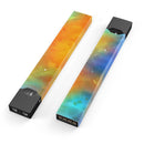 Mixed Orange 4 Absorbed Watercolor Texture - Premium Decal Protective Skin-Wrap Sticker compatible with the Juul Labs vaping device