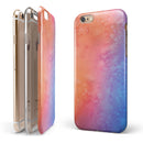 Mixed Pink 32 Absorbed Watercolor Texture iPhone 6/6s or 6/6s Plus 2-Piece Hybrid INK-Fuzed Case