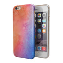 Mixed Pink 32 Absorbed Watercolor Texture iPhone 6/6s or 6/6s Plus 2-Piece Hybrid INK-Fuzed Case