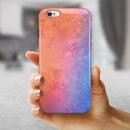 Mixed Pink 32 Absorbed Watercolor Texture iPhone 6/6s or 6/6s Plus 2-Piece Hybrid INK-Fuzed Case
