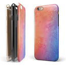 Mixed Pink 32 Absorbed Watercolor Texture iPhone 6/6s or 6/6s Plus 2-Piece Hybrid INK-Fuzed Case