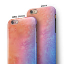 Mixed Pink 32 Absorbed Watercolor Texture iPhone 6/6s or 6/6s Plus 2-Piece Hybrid INK-Fuzed Case