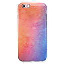 Mixed Pink 32 Absorbed Watercolor Texture iPhone 6/6s or 6/6s Plus 2-Piece Hybrid INK-Fuzed Case