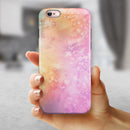 Mixed Pink 3 Absorbed Watercolor Texture iPhone 6/6s or 6/6s Plus 2-Piece Hybrid INK-Fuzed Case