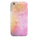 Mixed Pink 3 Absorbed Watercolor Texture iPhone 6/6s or 6/6s Plus 2-Piece Hybrid INK-Fuzed Case