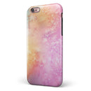 Mixed Pink 3 Absorbed Watercolor Texture iPhone 6/6s or 6/6s Plus 2-Piece Hybrid INK-Fuzed Case