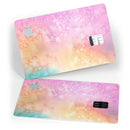 Mixed Pink 3 Absorbed Watercolor Texture - Premium Protective Decal Skin-Kit for the Apple Credit Card