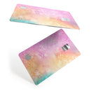 Mixed Pink 3 Absorbed Watercolor Texture - Premium Protective Decal Skin-Kit for the Apple Credit Card