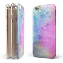 Mixed Pink 4423 Absorbed Watercolor Texture iPhone 6/6s or 6/6s Plus 2-Piece Hybrid INK-Fuzed Case