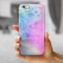 Mixed Pink 4423 Absorbed Watercolor Texture iPhone 6/6s or 6/6s Plus 2-Piece Hybrid INK-Fuzed Case