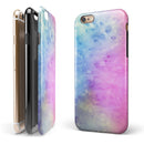 Mixed Pink 4423 Absorbed Watercolor Texture iPhone 6/6s or 6/6s Plus 2-Piece Hybrid INK-Fuzed Case