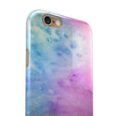 Mixed Pink 4423 Absorbed Watercolor Texture iPhone 6/6s or 6/6s Plus 2-Piece Hybrid INK-Fuzed Case