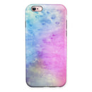 Mixed Pink 4423 Absorbed Watercolor Texture iPhone 6/6s or 6/6s Plus 2-Piece Hybrid INK-Fuzed Case