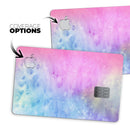 Mixed Pink 4423 Absorbed Watercolor Texture - Premium Protective Decal Skin-Kit for the Apple Credit Card