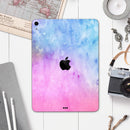 Mixed Pink 4423 Absorbed Watercolor Texture - Full Body Skin Decal for the Apple iPad Pro 12.9", 11", 10.5", 9.7", Air or Mini (All Models Available)