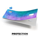 Mixed Pink Blue 3 Absorbed Watercolor Texture - Premium Protective Decal Skin-Kit for the Apple Credit Card